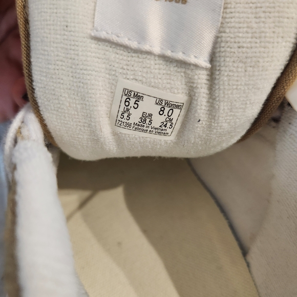 Women's Tan and White Vans - Picture 3 of 3